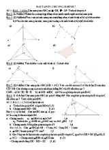 Bài tập ôn Chương II - Hình học Lớp 7